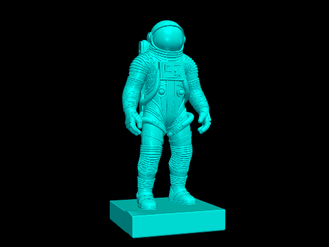 Classic Astronaut Space Suit Figure