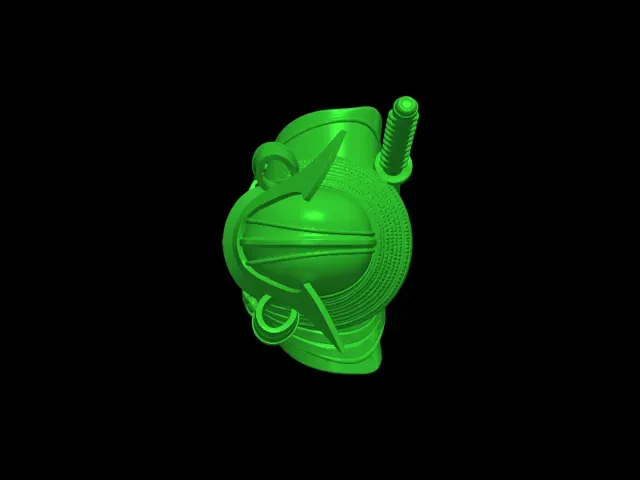 Samurai Warrior Bust with Katana 3D Model — Image 2 of 6