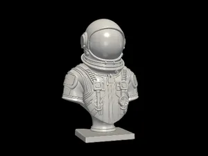Astronaut Bust – Space Explorer Sculpture