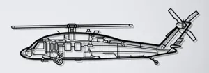 UH-60 Black Hawk Helicopter Wall Art
