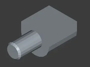Shelf support pin