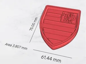 Cortante galletitas Escudo Flamengo cookie cutter