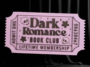 Dark Romance Book Club - Book Shelf Charm