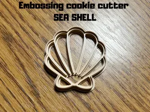 Embossing cookie cutter shell