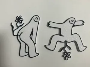 花朵卡通屁股开花搞怪冰箱贴