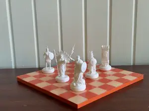 Greek Mythology Chess Set - Mount Olypmus 5x2 Mag