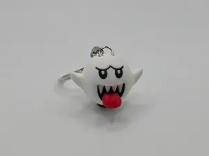 Boo from Super Mario Games Keychain (Remix)