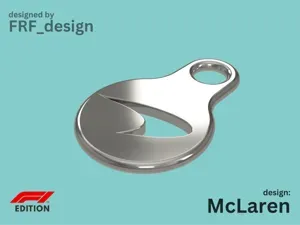 Keychain - Shopping cart coin/token - McLaren Logo