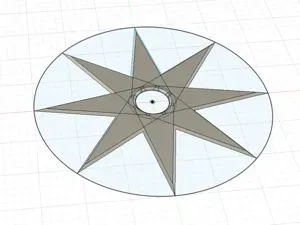 Parametric Throwing Star (Fusion 360)