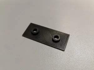 Glass shower door hinge spacer