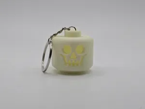 Skeleton Heads LE'GO Style Keychain (Remix)