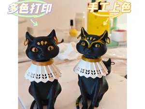 羽毛球之猫【小黑】,灵感来自埃及猫神贝斯特
