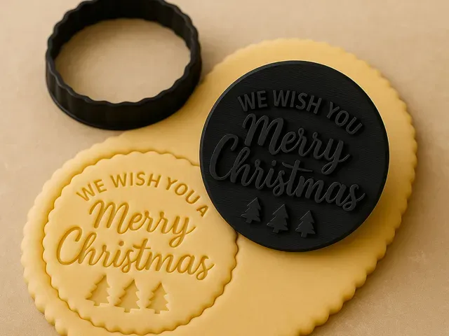 Keksstempel + Ausstechform Merry Christmas — Фото 3 из 3