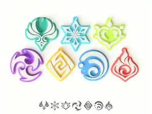 原神GENSHIN IMPACT元素挂饰