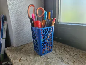 Voronoi pencil holder cup organizer