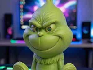 Mini Grinch Keychain Lot AMS Ready No Supports