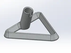 Simple Ice Fishing Rod Holder