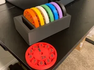 Box for Math Spinners (3DogPrint)