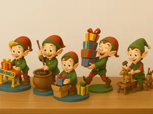 Christmas Elf Workshop Collection – Set of 5