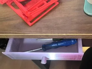 桌(有横杆的)下抽屉