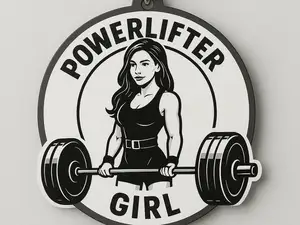 Keychain PowerLifter Girl
