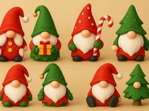 Christmas Gnome Collection – Set of 8