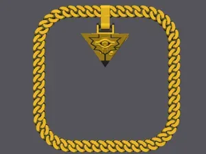 Millennium Puzzle Neck Chain Yu-Gi-Oh! Inspired