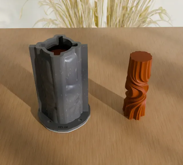 Candle Silicone Mold - Whispers of the Wind — Фото 3 из 6