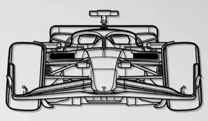 F1 Ferrari SF-24 Front Wall Art