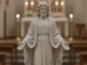 Gesù Benedicente Statua Sacra Presepe Religione