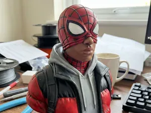 Spider-Man Miles Morales Bust | Puffer Jacket