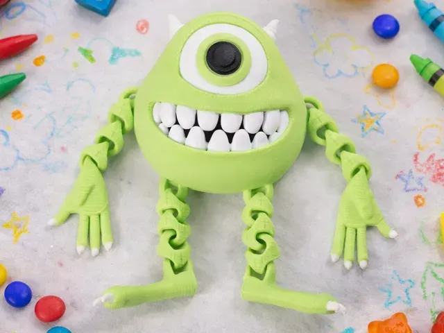 Mike Wazowski Flexi Toy – Articulated Monster