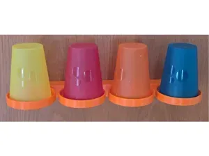 4er Becherhalter z.B. für Zahnputzbecher.