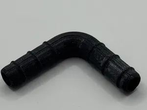 Strong 90° hose barb elbow for tubing/hoses