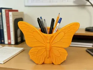 蝴蝶收纳笔筒 花瓶 桌面装饰