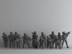 特种兵系列-跪姿兵人