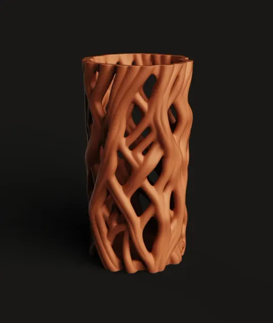 Organic Voronoi Vase|Flower Pot |Modern Home Decor — Image 4 of 4