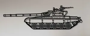 T-72 M1 Tank Wall Art