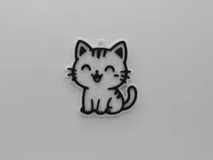 Cute Happy Cat Keychain
