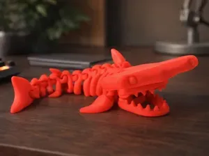 Flexi Hammerhead Shark Skeleton Articulated Toy