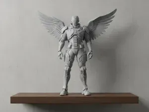 cyberpunk angel soldier 3