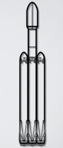 Falcon Heavy Rocket Wall Art