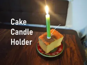Cake Candle Holder – Fast Print, No Supports