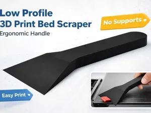 Bed Scraper for 3D Printer Build Plates