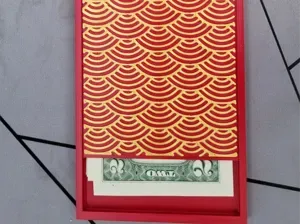 Red Envelope -Seigaiha Pattern