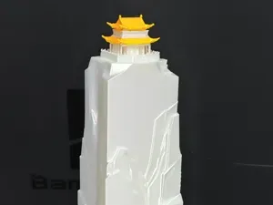 高山寺庙,鱼缸造景摆件,印章外形