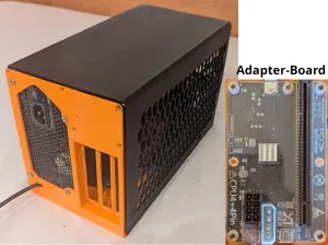 Thunderbolt eGPU case for cheap adapter board