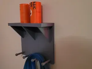 Wall Shelf with Hooks – Modular Key Rack