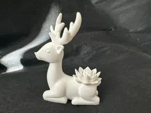 一鹿生花一鹿发 好寓意摆件