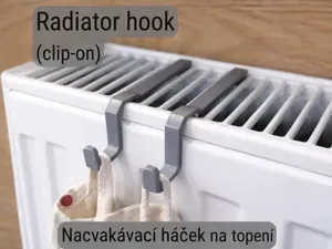 Radiator hook (clip-on) / Háček na radiátor